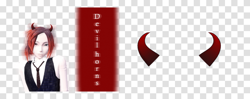 Mmd Devil Horns Dl, Person, Human, Logo Transparent Png
