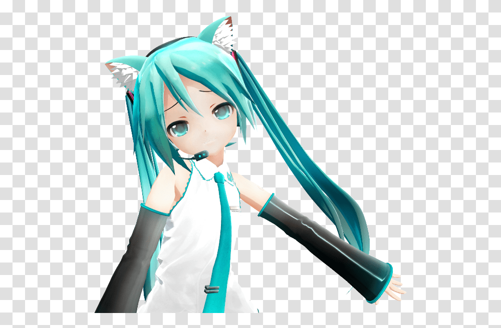 Mmd Dl Miku Nekomimi, Manga, Comics, Book, Doll Transparent Png