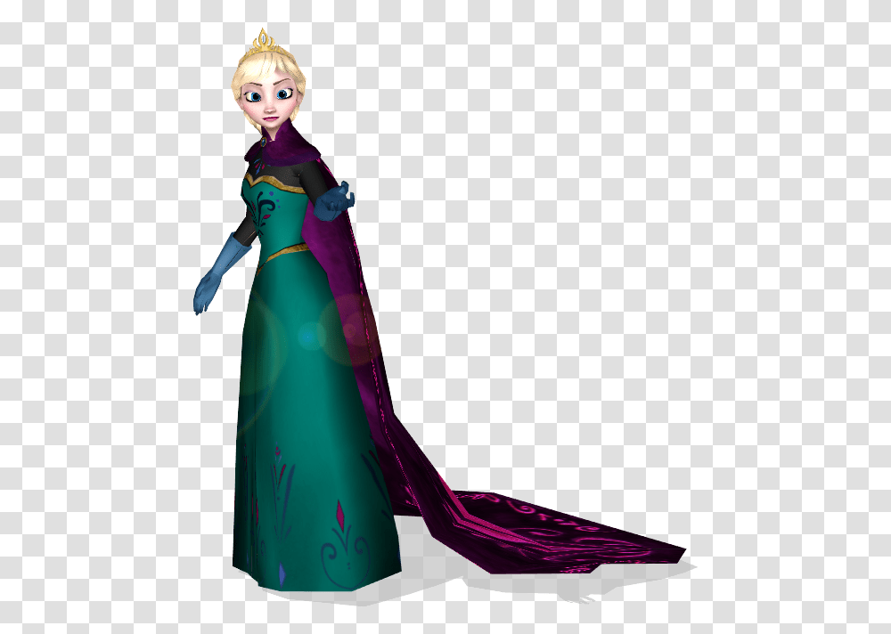 Mmd Frozen Coronation Elsa By Waterlilly1207 Elsa Coronation Background, Apparel, Toy, Costume Transparent Png