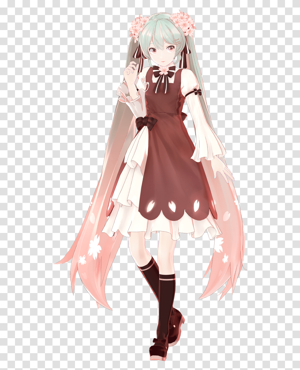 Mmd Sakura Miku Model Dl, Doll, Toy, Manga, Comics Transparent Png