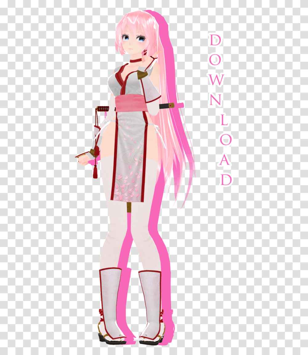 Mmd Tda White Dress Luka, Robe, Fashion, Gown Transparent Png