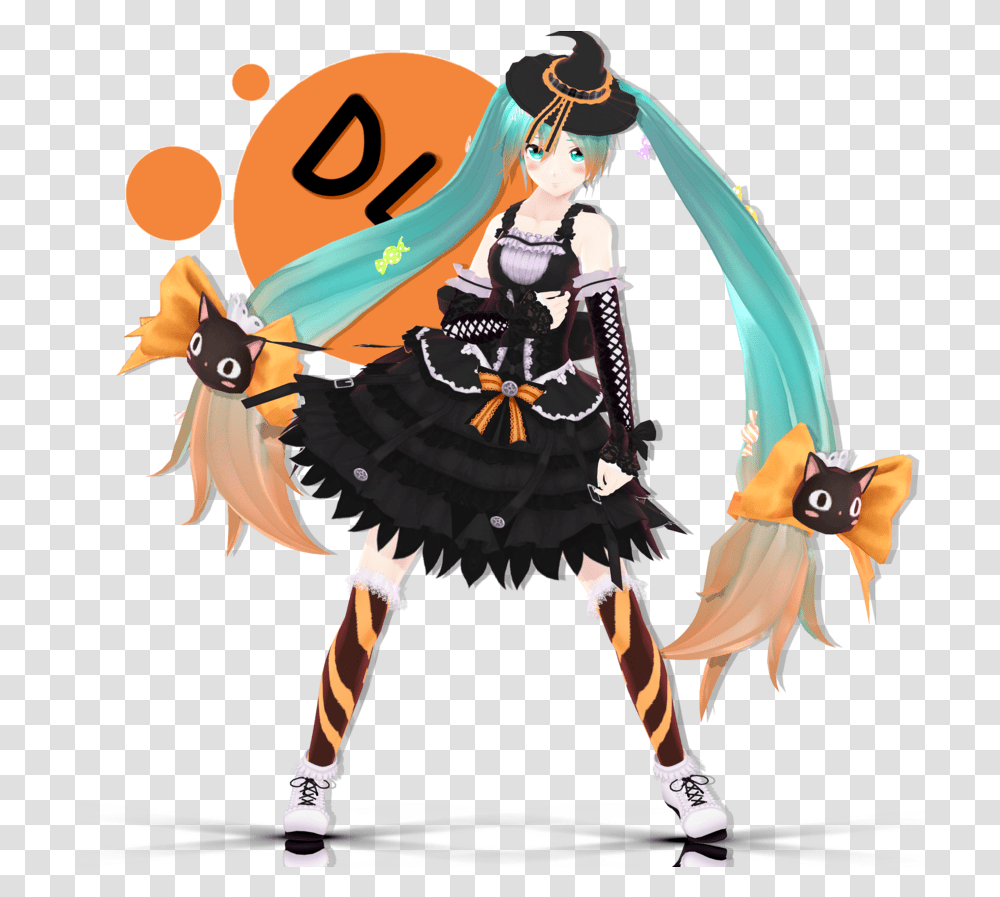 Mmd Witch Miku, Person, Costume, Leisure Activities, Crowd Transparent Png
