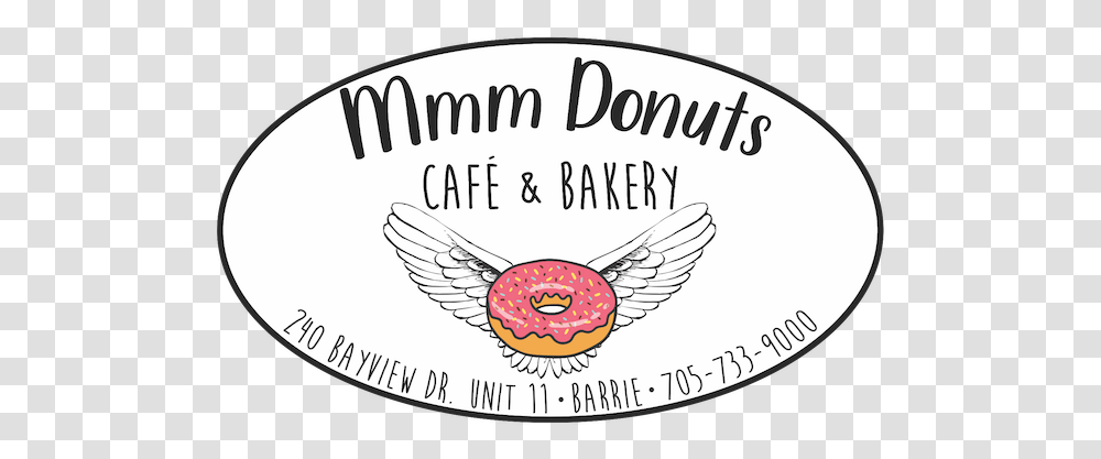 Mmm Donuts • Caf & Bakery - Awesome Handmade Fresh Circle, Label, Text, Symbol, Emblem Transparent Png