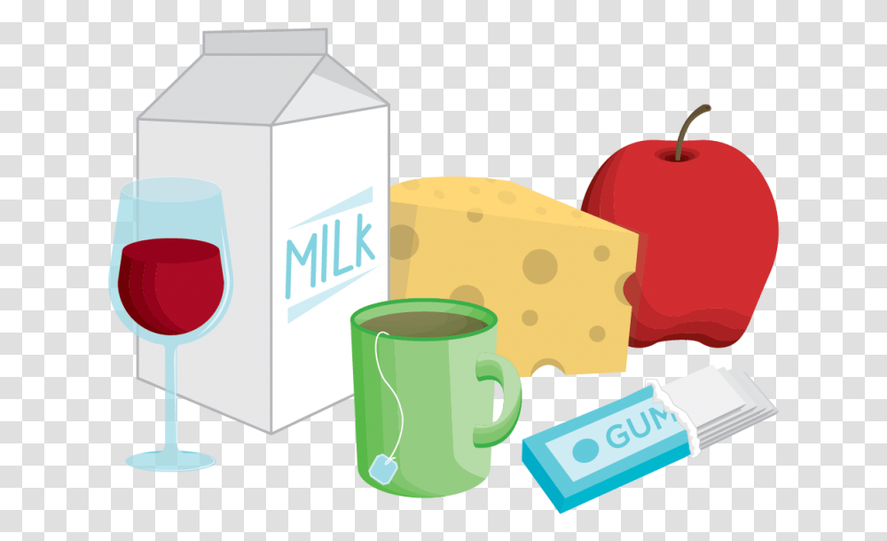 Mmm Tasty Foods And Health Food For Teeth Clipart, Milk, Beverage, Drink, Dairy Transparent Png