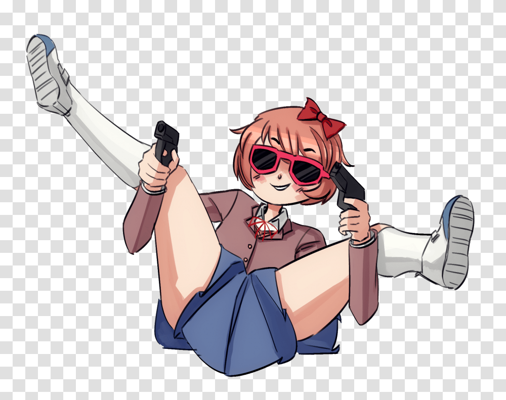 Mmm Watcha Say Doki Doki Literature Club Know Your Meme, Sunglasses, Person, People, Female Transparent Png