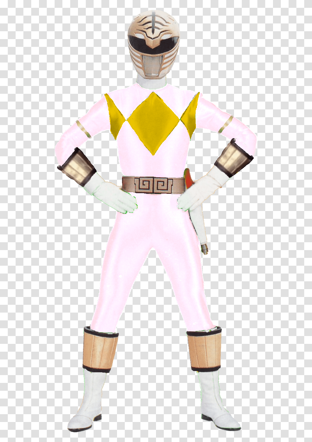 Mmpr White No Shield White Ranger Without Shield, Costume, Person, Human, Helmet Transparent Png