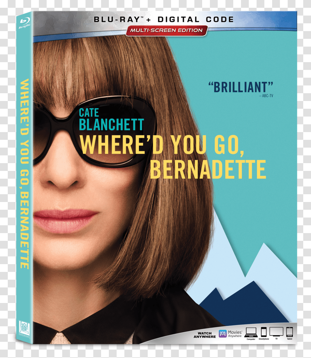 Mmt Minute Thoughts D You Go Bernadette Blu Ray, Person, Human, Sunglasses, Accessories Transparent Png