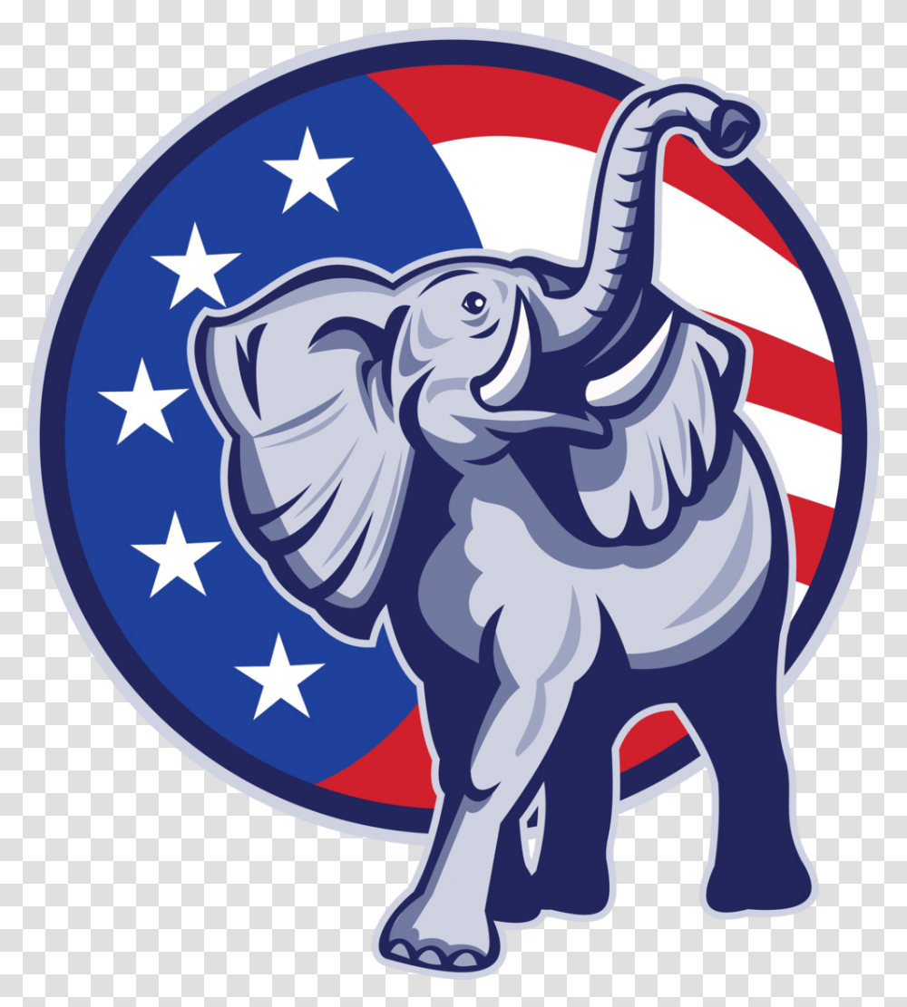 Mnb Cool Republican Elephant, Logo, Trademark, Emblem Transparent Png