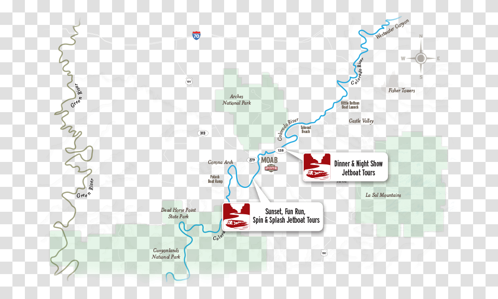 Moab Jetboat Tours Map Map, Poster, Plot, Diagram, Atlas Transparent Png