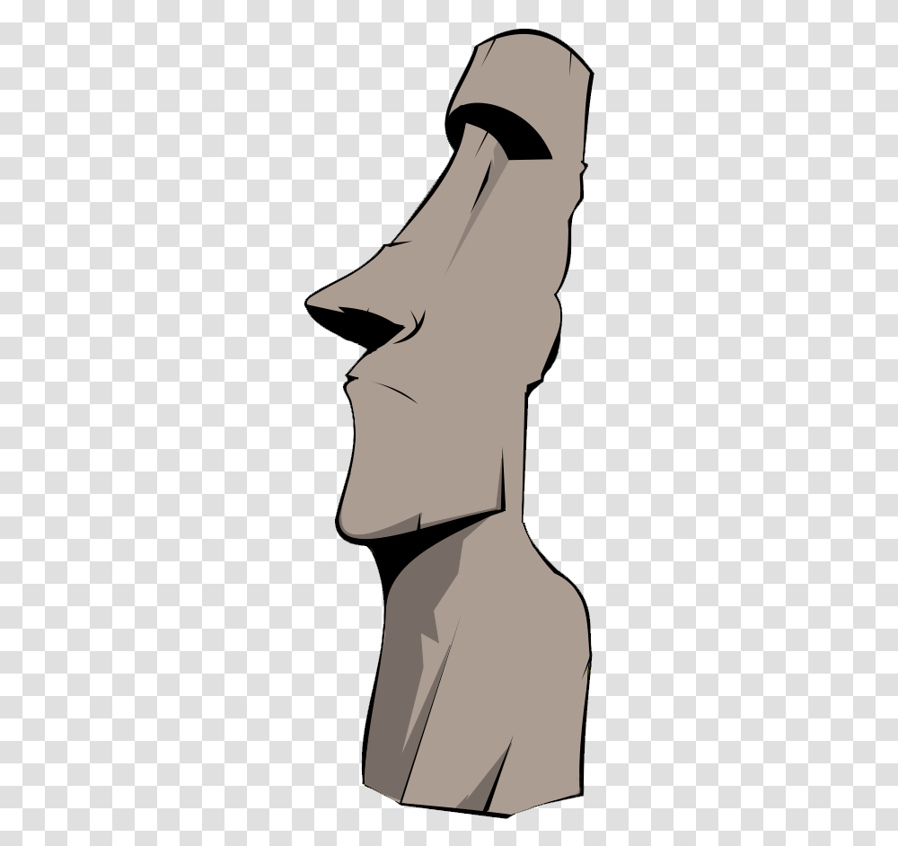 Moai Rapa Iti Nui People Standing Shoulder For Easter Cartoon, Silhouette Transparent Png