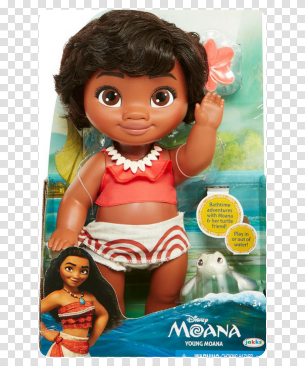 Moana Baby Moana Doll Disney Store, Toy, Person Transparent Png