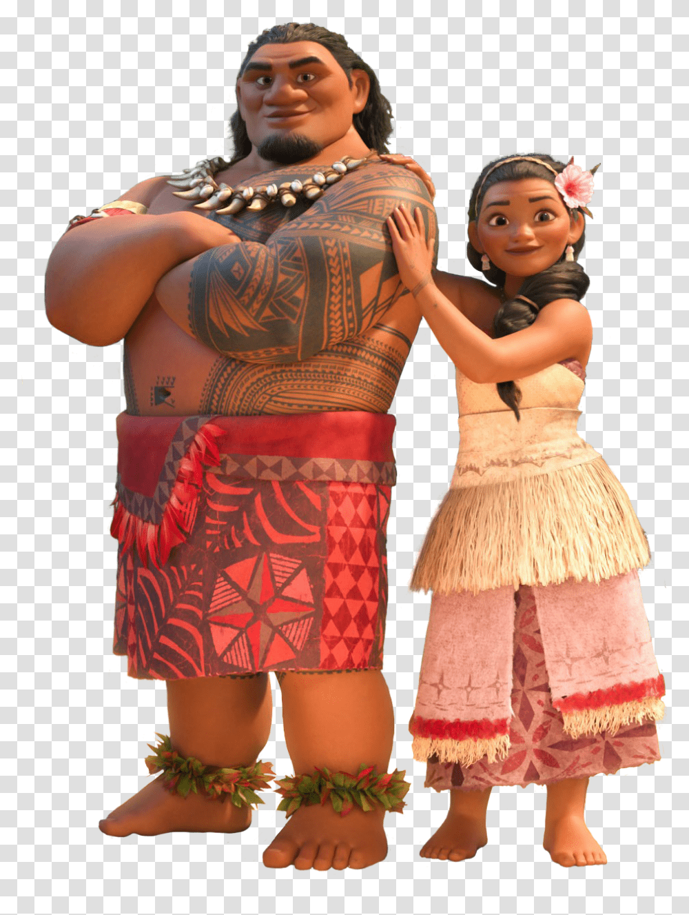 Moana Background Moana Parents, Skin, Skirt, Clothing, Person Transparent Png