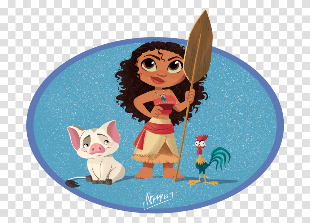 Moana Chibi By Nippy13 Moana And Pua, Toy, Doll, Person, Human Transparent Png
