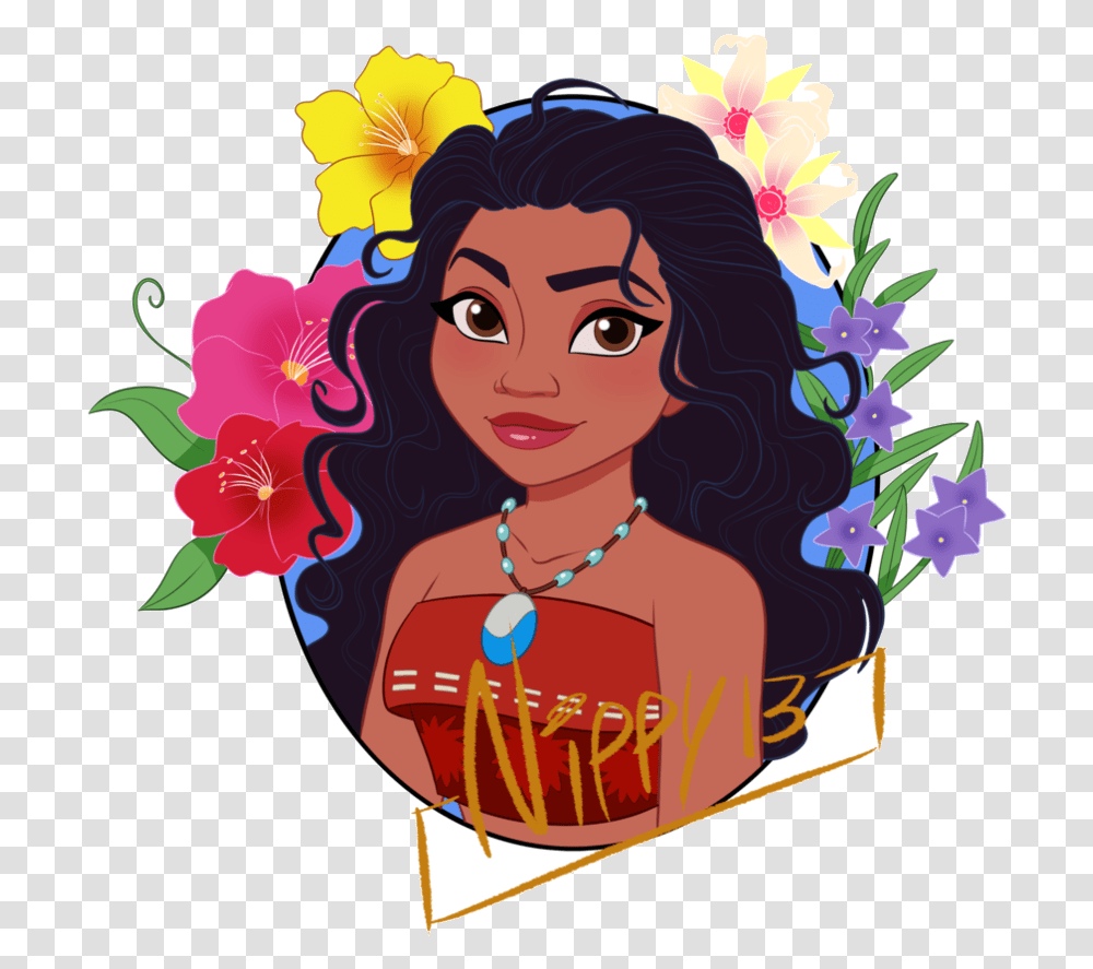 Moana Cliparts For Free Clipart Princess Disney And Moana, Floral Design, Pattern, Face Transparent Png