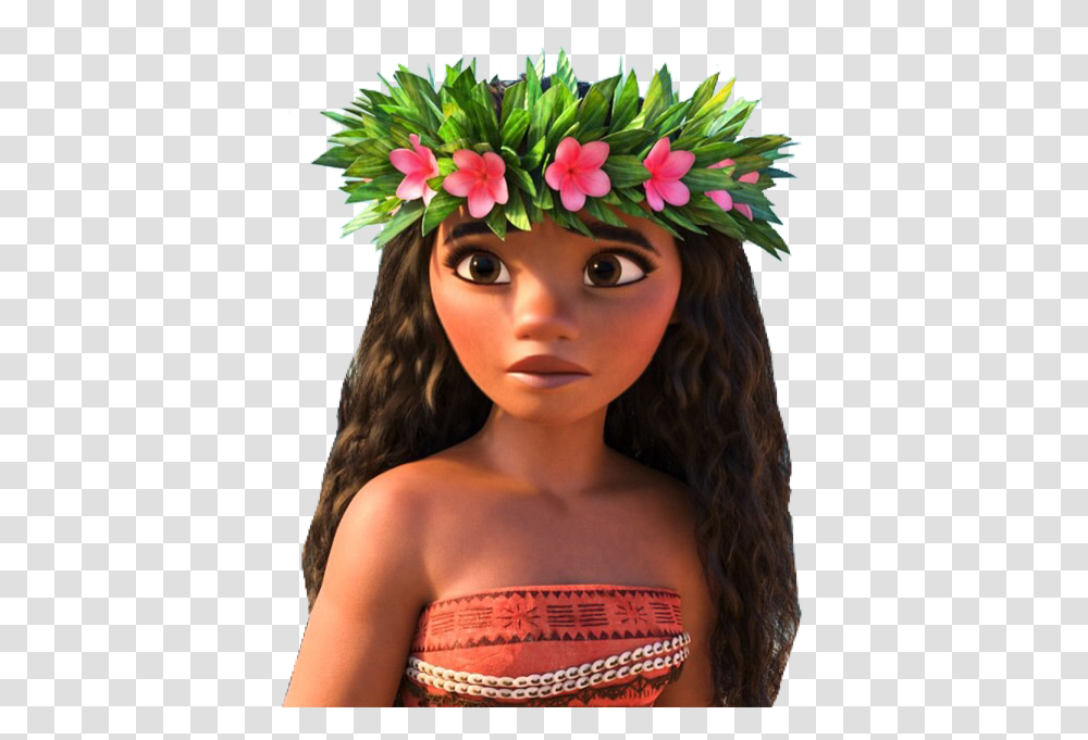Moana Disney Flowercrown Ponlynesian Hawaiian Diy Diy Moana Costume, Toy, Person, Human, Plant Transparent Png