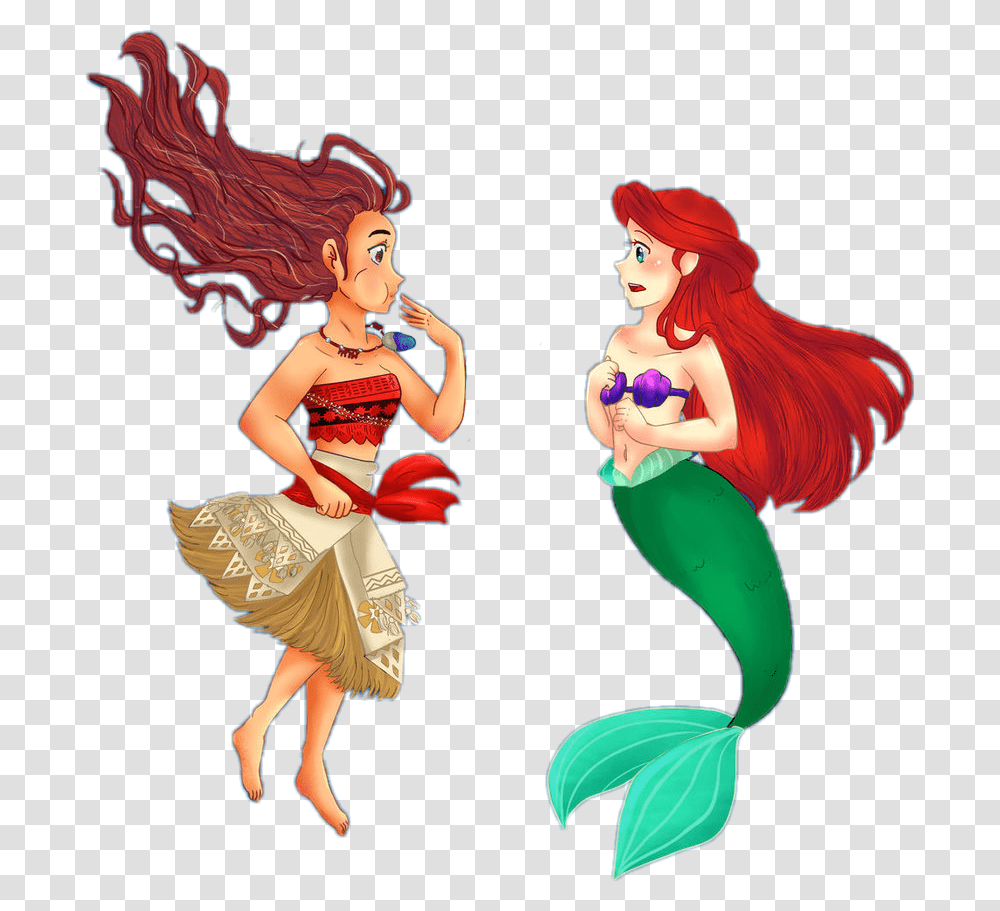 Moana Disney Mermaid Mermaids Thelittlemermaid Littleme, Dance Pose, Leisure Activities, Person, Performer Transparent Png