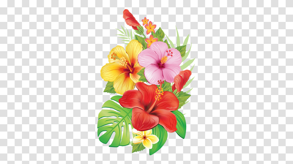 Moana Flowers Clipart Tropical Flowers, Plant, Hibiscus, Blossom, Graphics Transparent Png