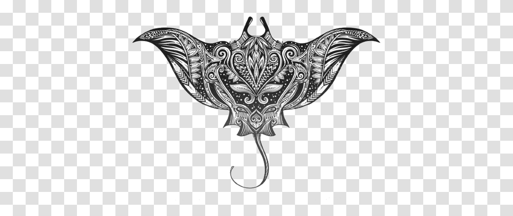 Moana Mantaray Tattoo Mandalaart Mandala Stingray Cute Maori Stingray Tattoo, Cross, Symbol, Accessories, Accessory Transparent Png
