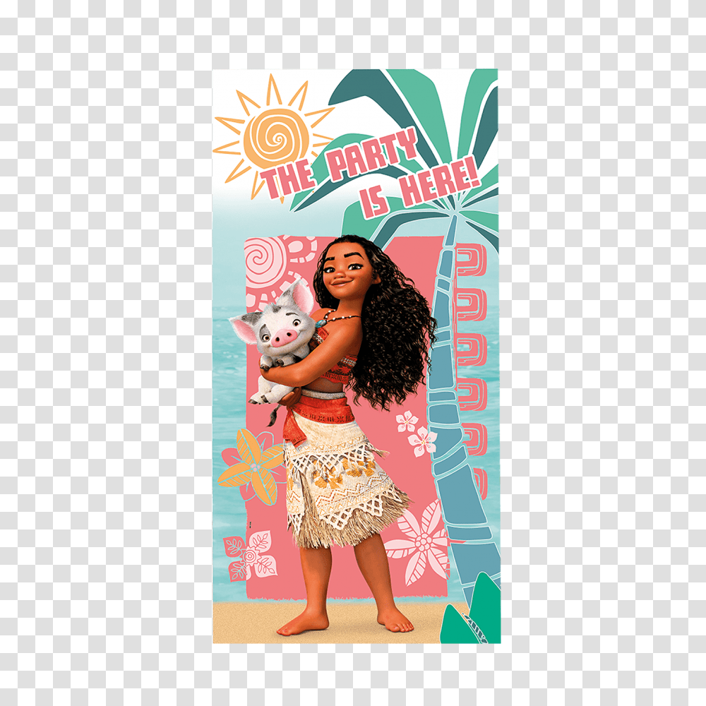 Moana Party Door Banner, Person, Poster, Advertisement Transparent Png