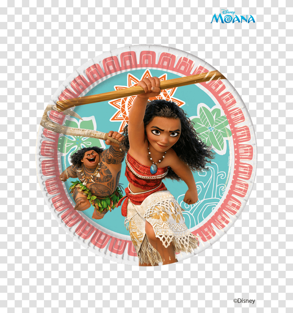 Moana Plates, Person, Logo, Toy Transparent Png