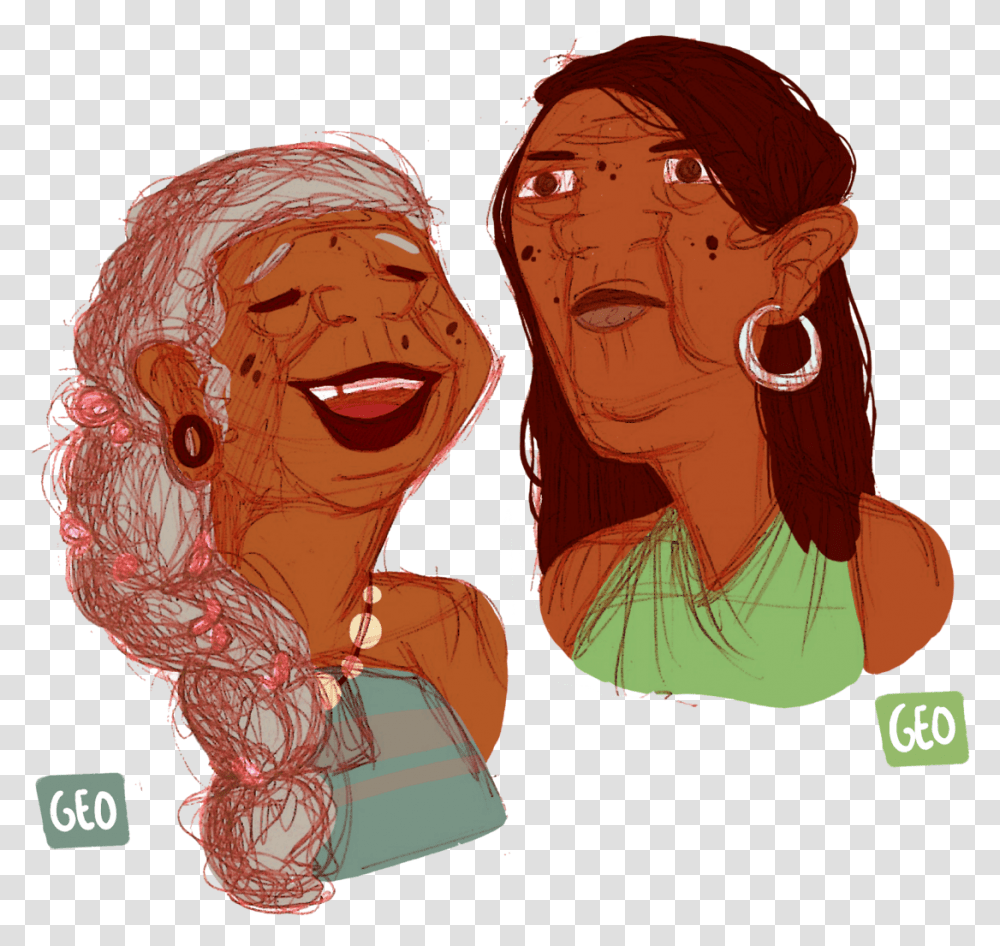 Moana Sketches Based Off The Book Cartoon, Head, Person, Human, Alien Transparent Png