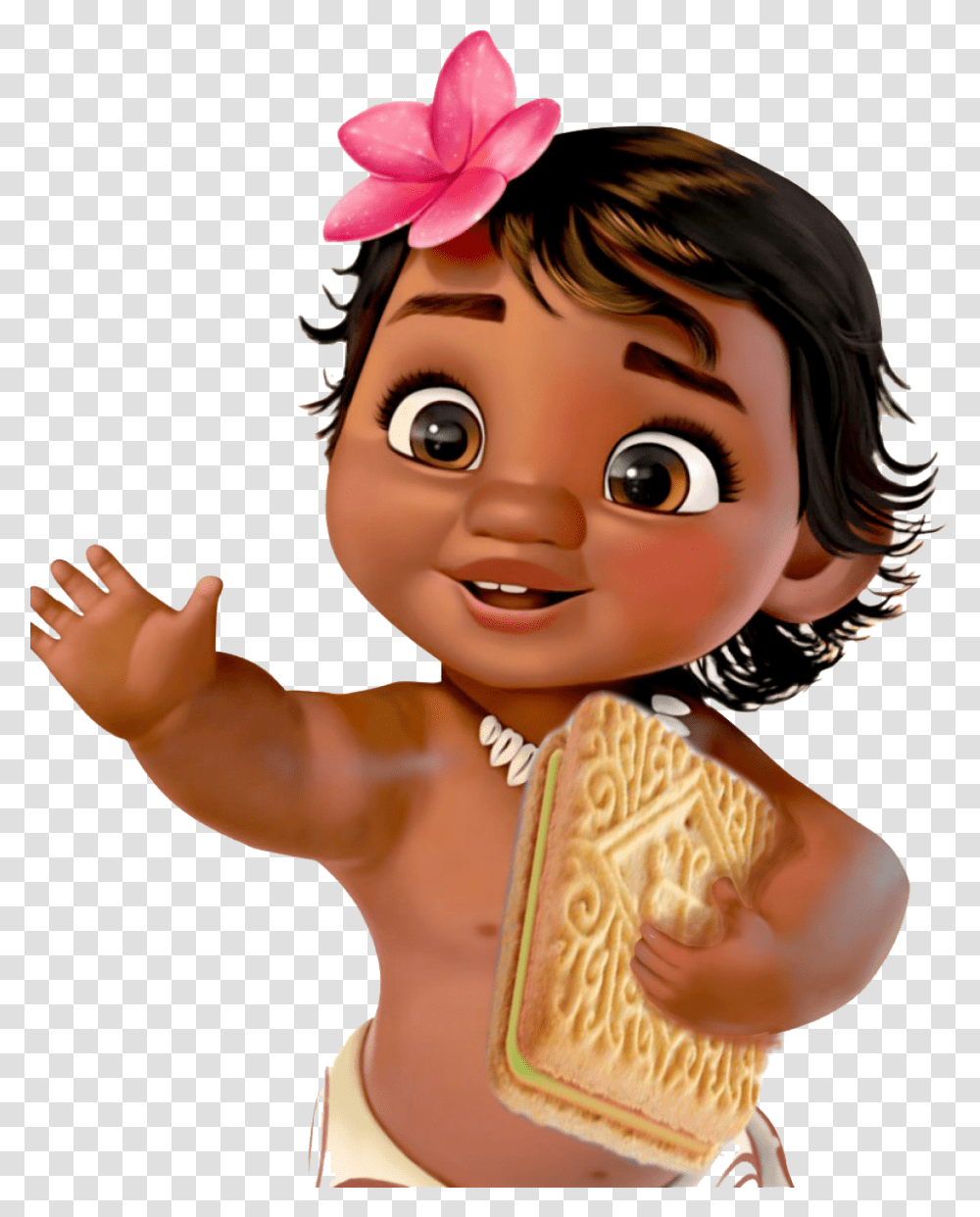 Moana Thank You Cards Clipart Baby Moana Clipart, Doll, Toy, Person Transparent Png