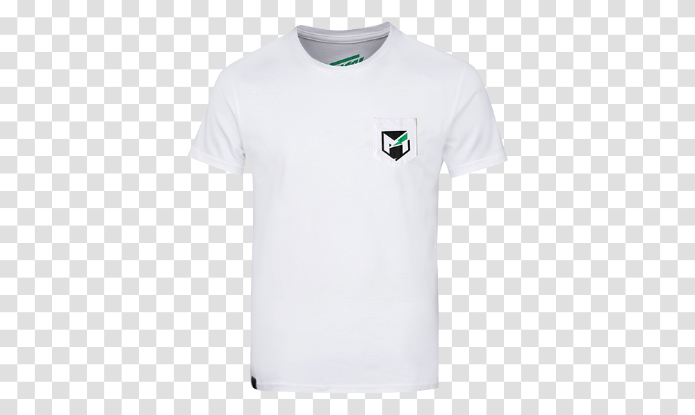 Mob Pocket Tee All White Supreme Box Logo, Clothing, Apparel, T-Shirt, Sleeve Transparent Png