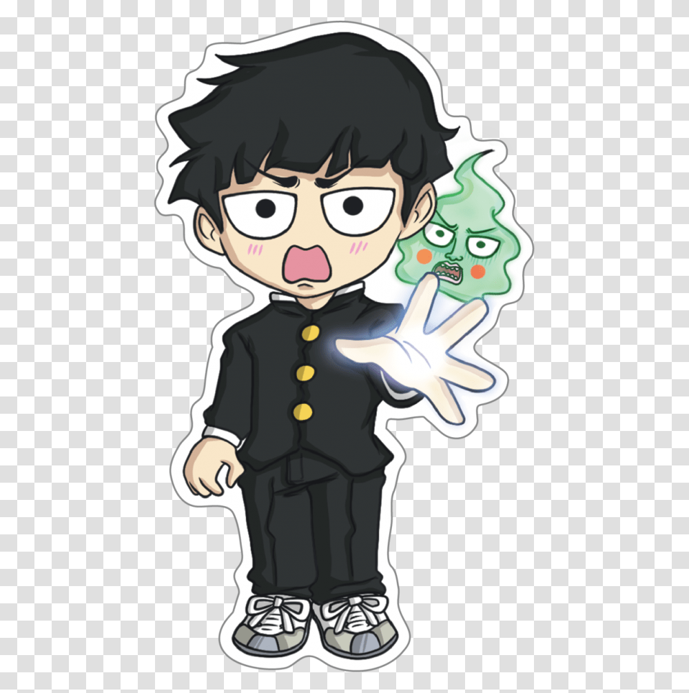 Mob Psycho 100 Shigeo Kageyama And Dimple Chibi Anime Mob Psycho 100 Chibi, Person, Human, Performer, Face Transparent Png