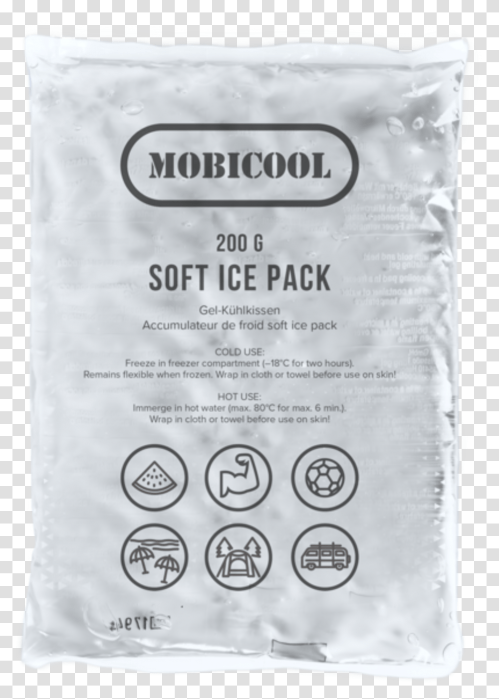 Mobicool Soft Ice Pack Sock, Flour, Powder, Food, Cushion Transparent Png