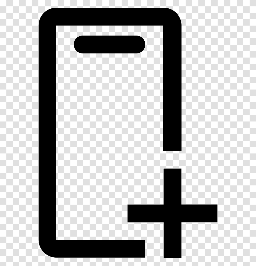 Mobile Add Cross, Phone, Electronics, Mailbox Transparent Png