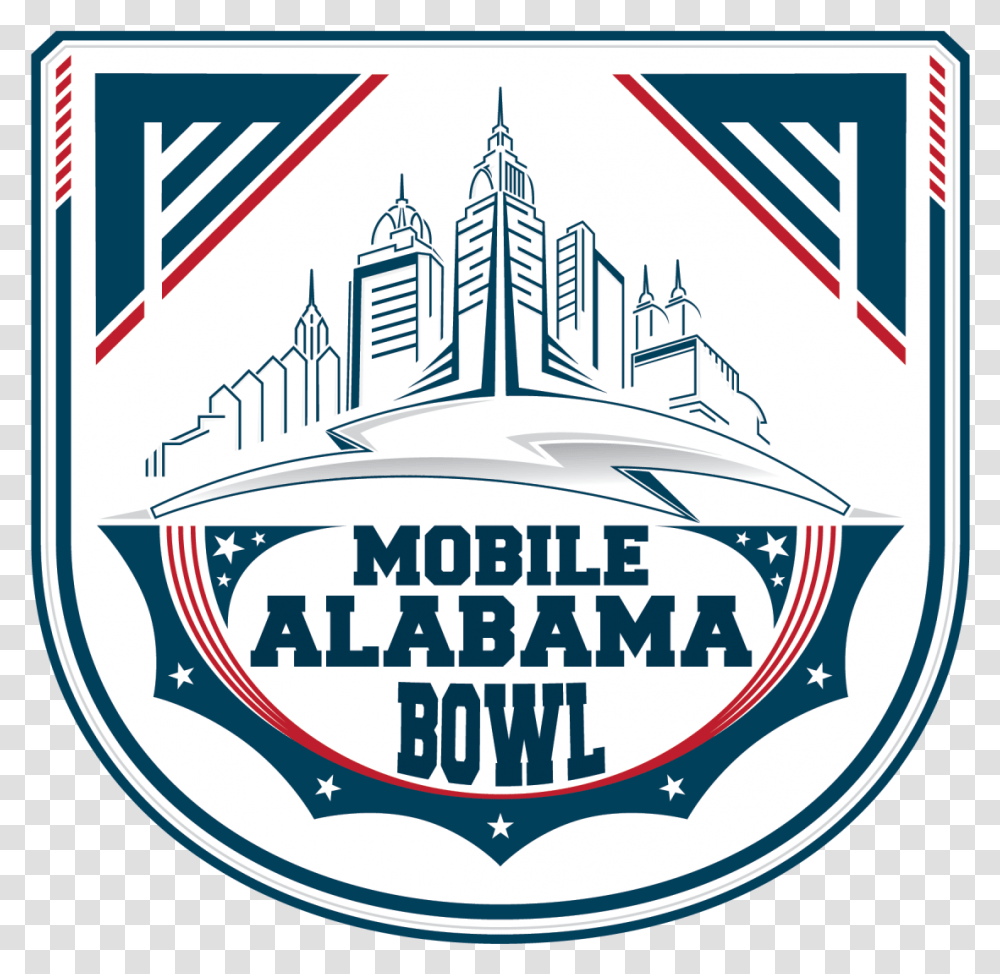 Mobile Alabama Bowl Logo, Label, Beverage Transparent Png