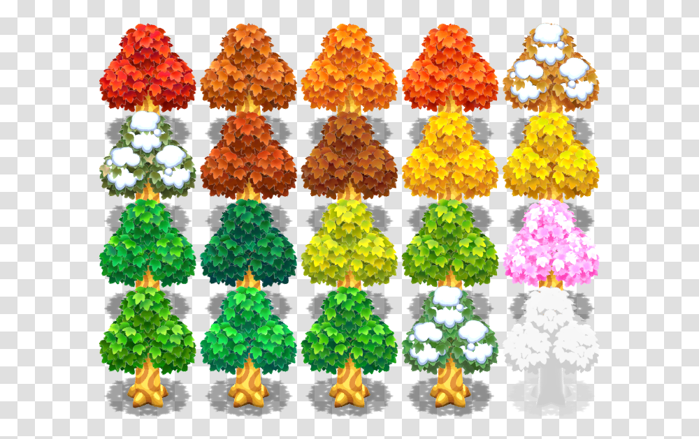 Mobile Animal Crossing Pocket Camp Tree The Models Colorfulness, Plant, Ornament, Christmas Tree, Pattern Transparent Png