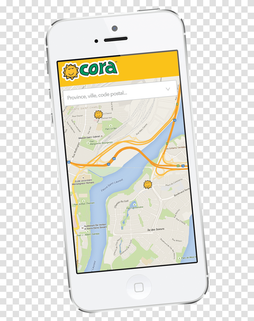 Mobile App Cora For Ios And Android, GPS, Electronics, Mobile Phone, Cell Phone Transparent Png