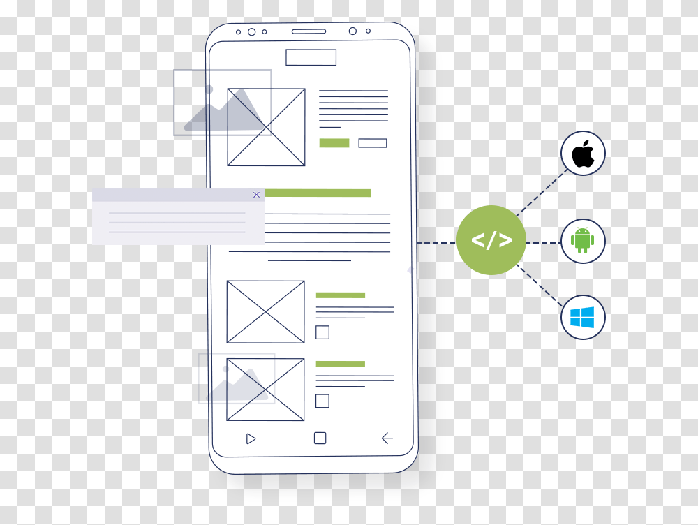 Mobile App Development Mobile Phone, Electronics, Label, Diagram Transparent Png