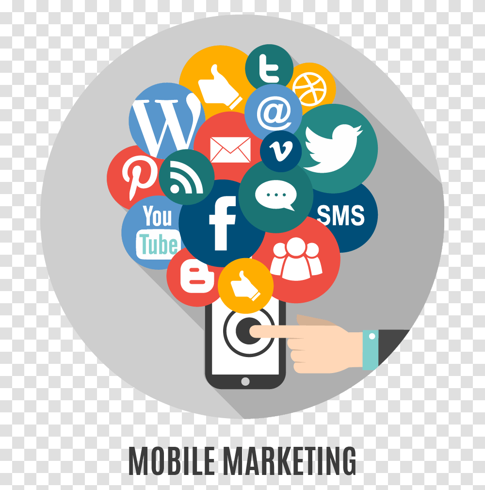 Mobile App Marketing Icon Download Marketing Digital Vector, Number, Label Transparent Png