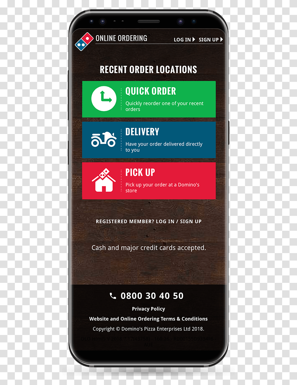 Mobile App Of Dominos, Mobile Phone, Electronics, Cell Phone, Advertisement Transparent Png