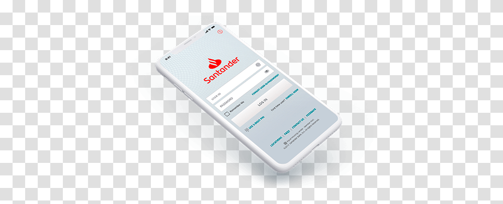 Mobile Banking Phone Banking Made Simple Santander Bank Santander Mobile Banking, Text, Paper, Transportation, Vehicle Transparent Png