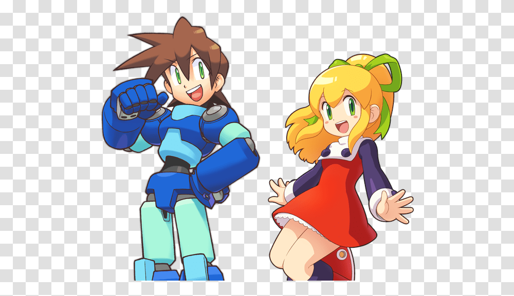 Mobile Breath Of Fire 6 Megaman And Roll The Spriters Mega Man Roll, Comics, Book, Toy, Person Transparent Png