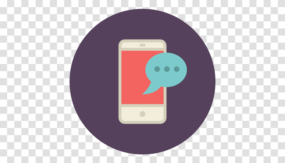 Mobile Bubble Chat Free Icon Of Flat Retro Communications Camera Phone, Electronics, Mobile Phone, Cell Phone, Iphone Transparent Png