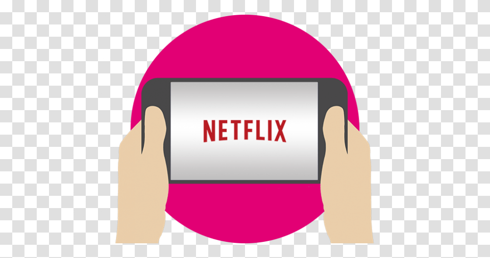 Mobile Clipart Netflix, Label, Hand, Security Transparent Png