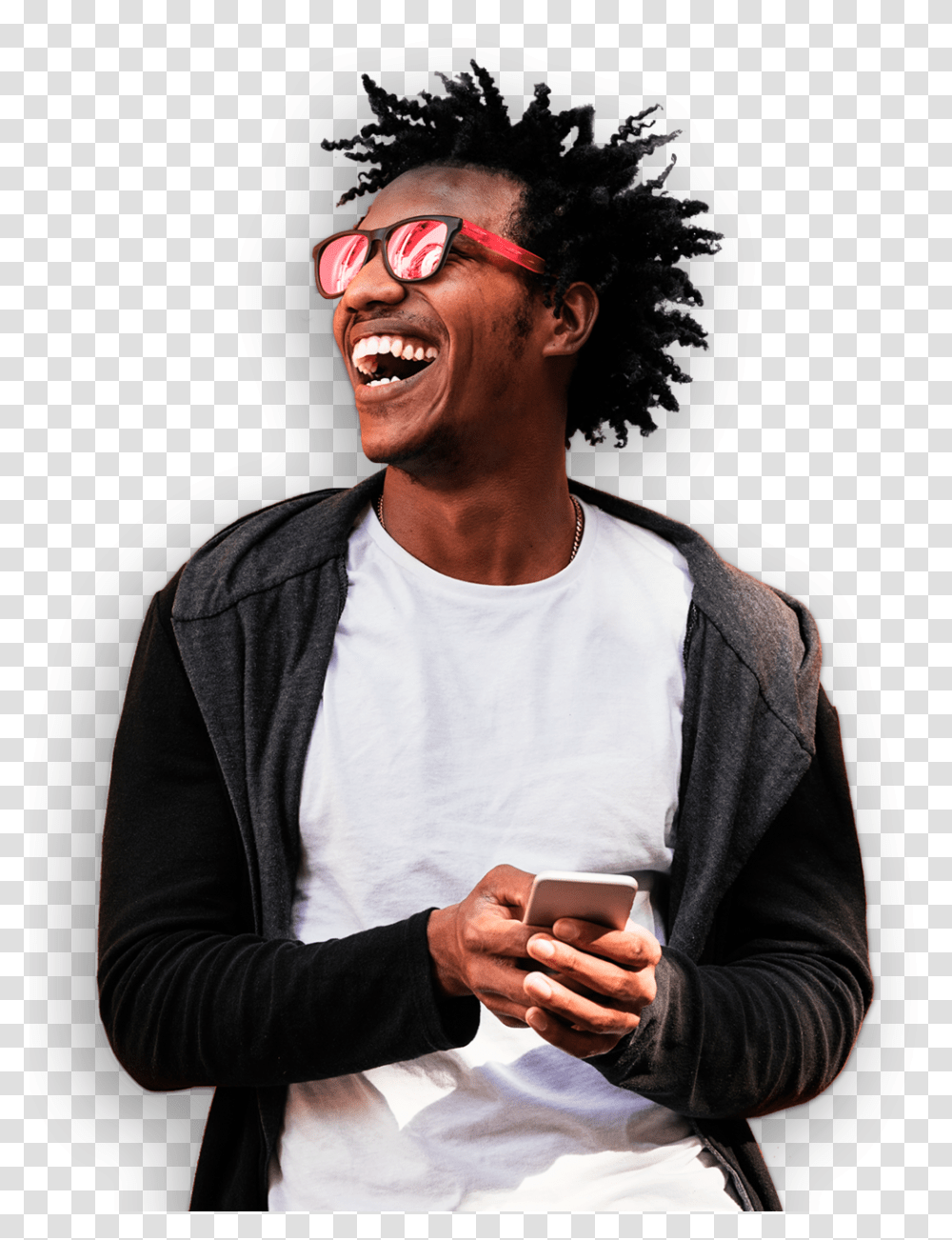 Mobile, Person, Sunglasses, Hair Transparent Png