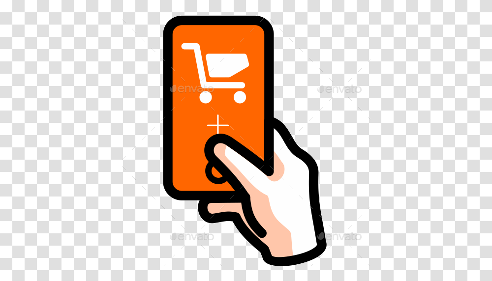 Mobile Conveniences Nfc Tap Phone Icon, Text, Electronics, Hand, Head Transparent Png