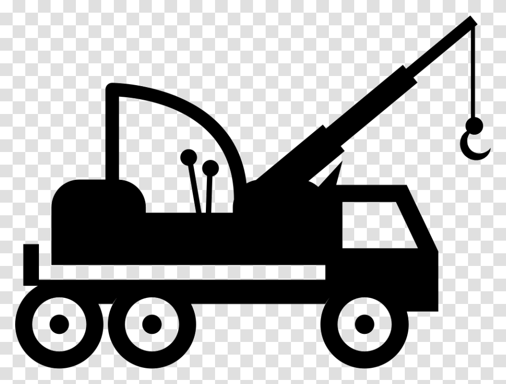 Mobile Crane Construction Transport Heavy Machinery Guincho Vetor, Tow Truck, Vehicle, Transportation, Lawn Mower Transparent Png