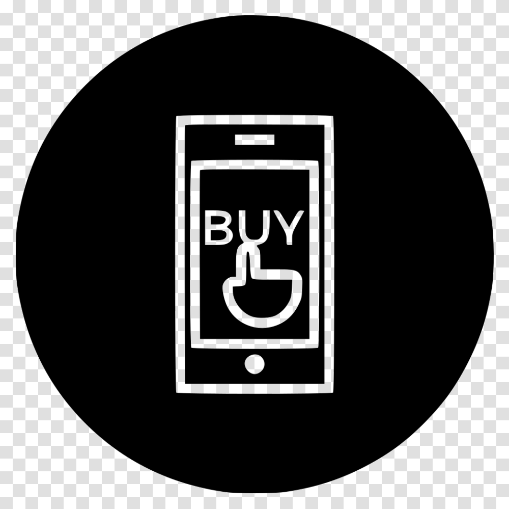 Mobile Device Buy Sale Touch Sell Online Store Shop Online Icon White, Logo, Trademark, Label Transparent Png