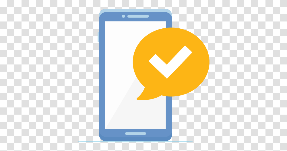 Mobile Device With A Check Mark On The Right Iphone, Electronics, Mobile Phone, Cell Phone Transparent Png