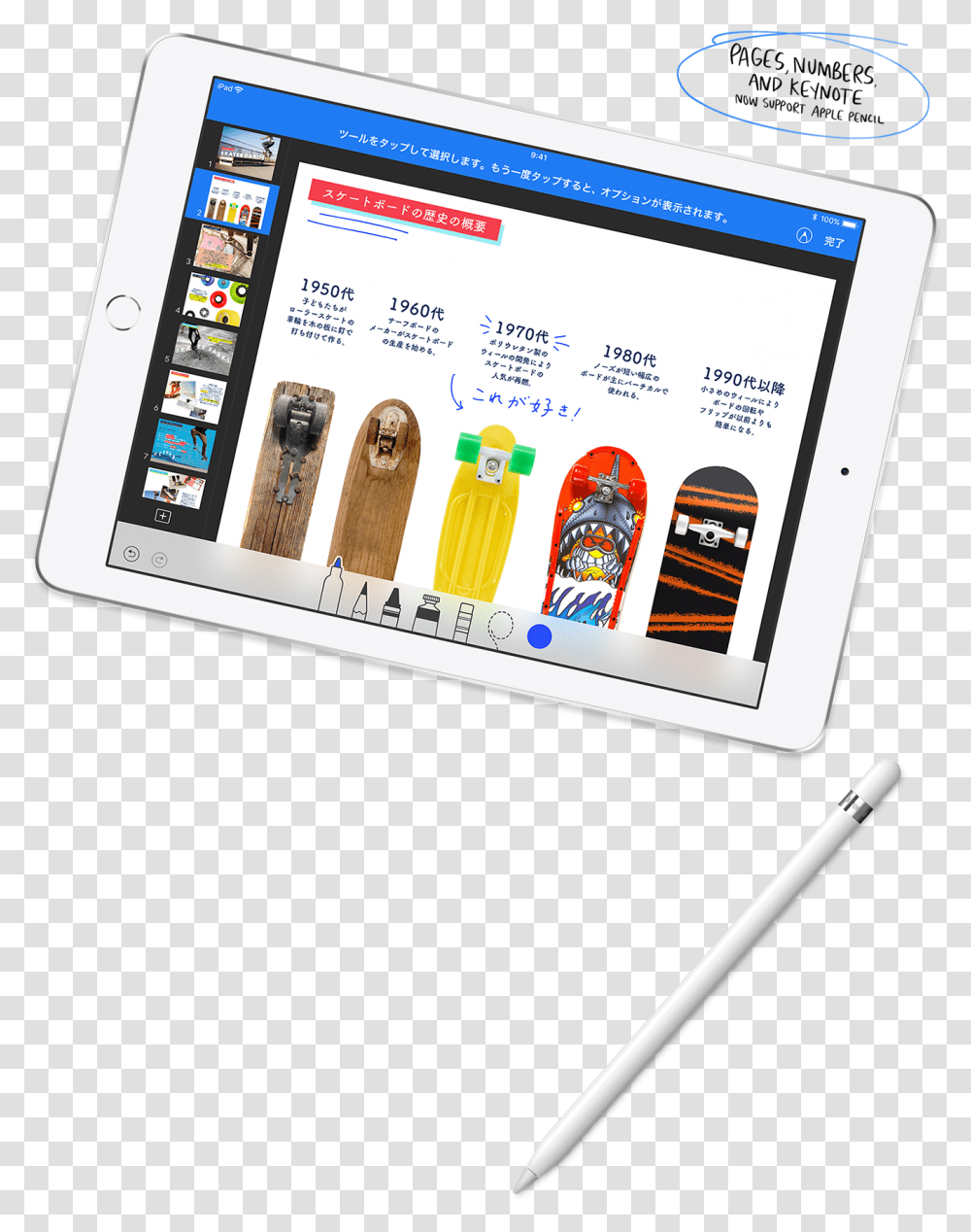 Mobile In Hand Ipad 6 Apple Pencil, Tablet Computer, Electronics, Surface Computer Transparent Png