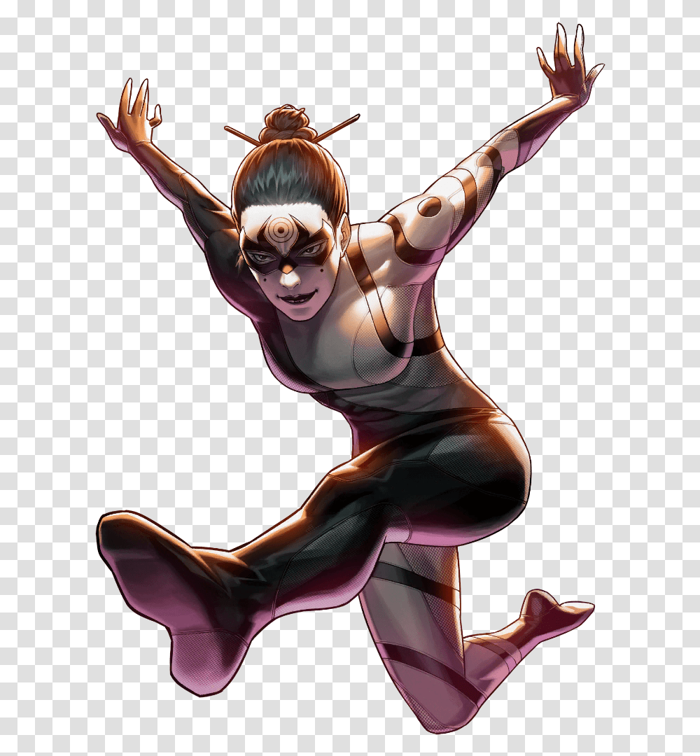 Mobile Marvel Battle Lines Lady Bullseye The Spriters Marvel Lady Bullseye, Person, Leisure Activities, Dance Pose, Acrobatic Transparent Png