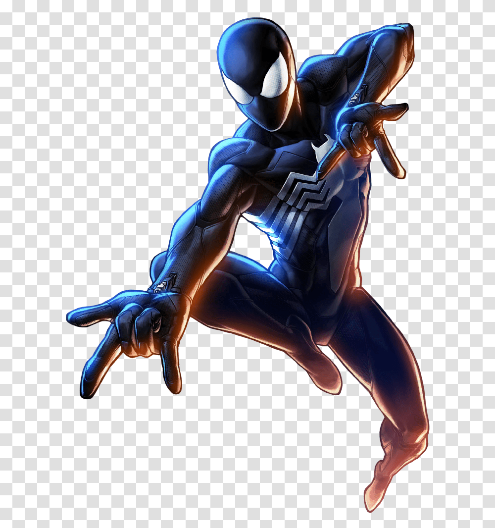 Mobile Marvel Battle Lines Spiderman Black Suit Peter Marvel Black Suit Spiderman, Toy, Mammal, Animal, Circus Transparent Png