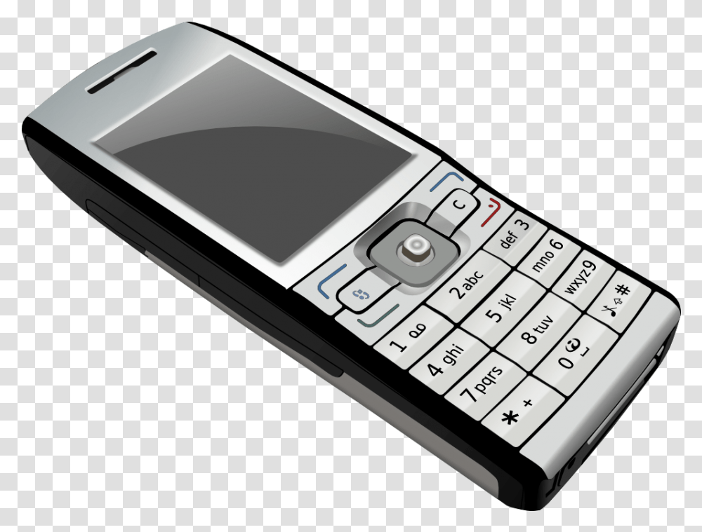 Mobile Phone Clipart Image Old Cell Phone, Electronics, Computer Keyboard, Computer Hardware, Iphone Transparent Png