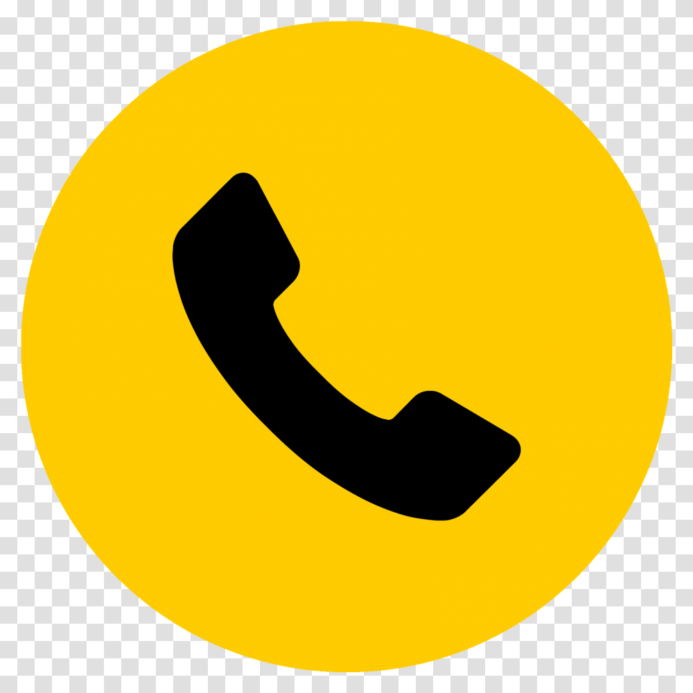Mobile Phone Icon Yellow Download Phone Icon Yellow, Symbol, Banana, Fruit, Plant Transparent Png